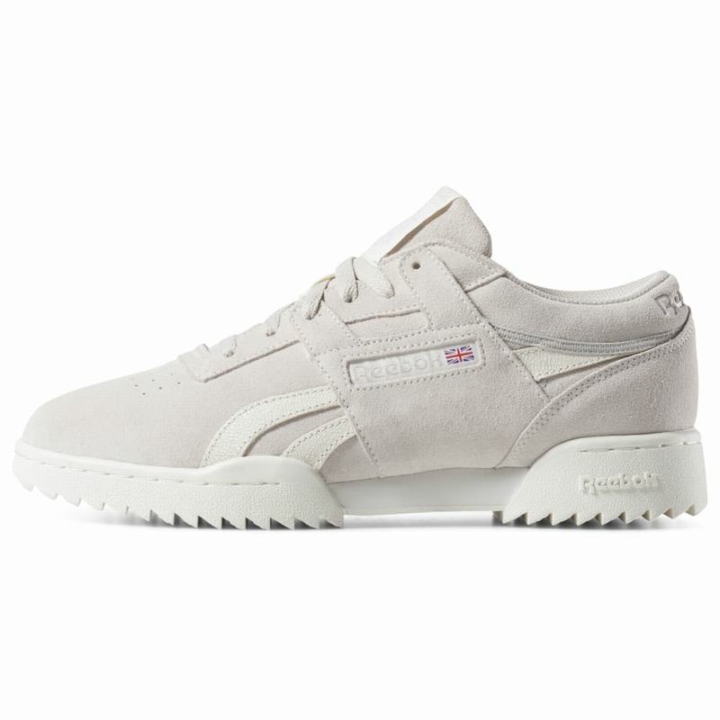 Reebok Workout Clean Ripple Tenisky Panske - Biele/Červené NK7044TO